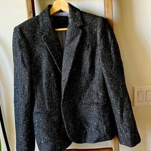 J. Crew Wool Donegal Sequin Gray Campbell Blazer
